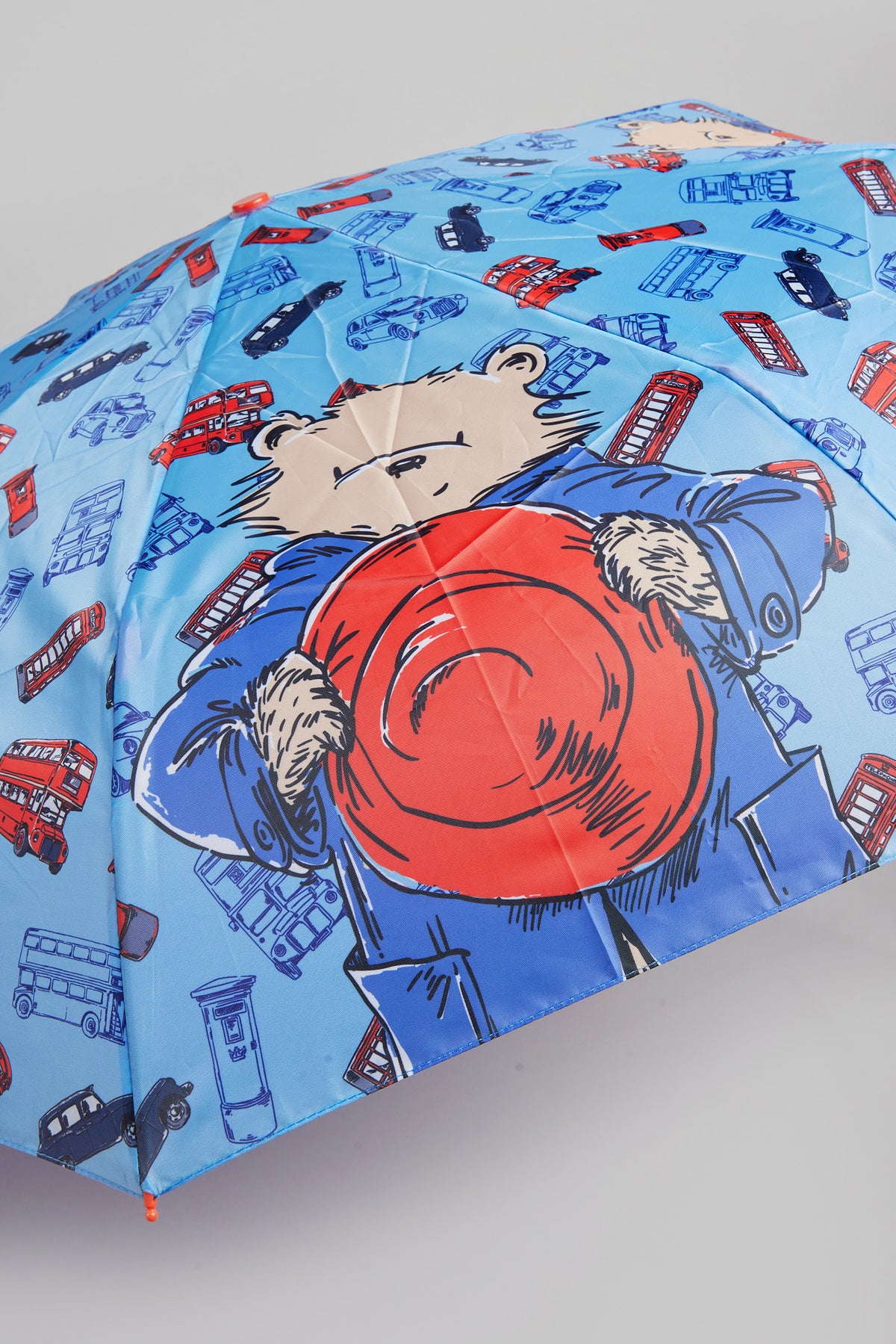 PADDINGTON CLASSIC AOP BLUE &amp; RED POLYESTER UMBRELLA