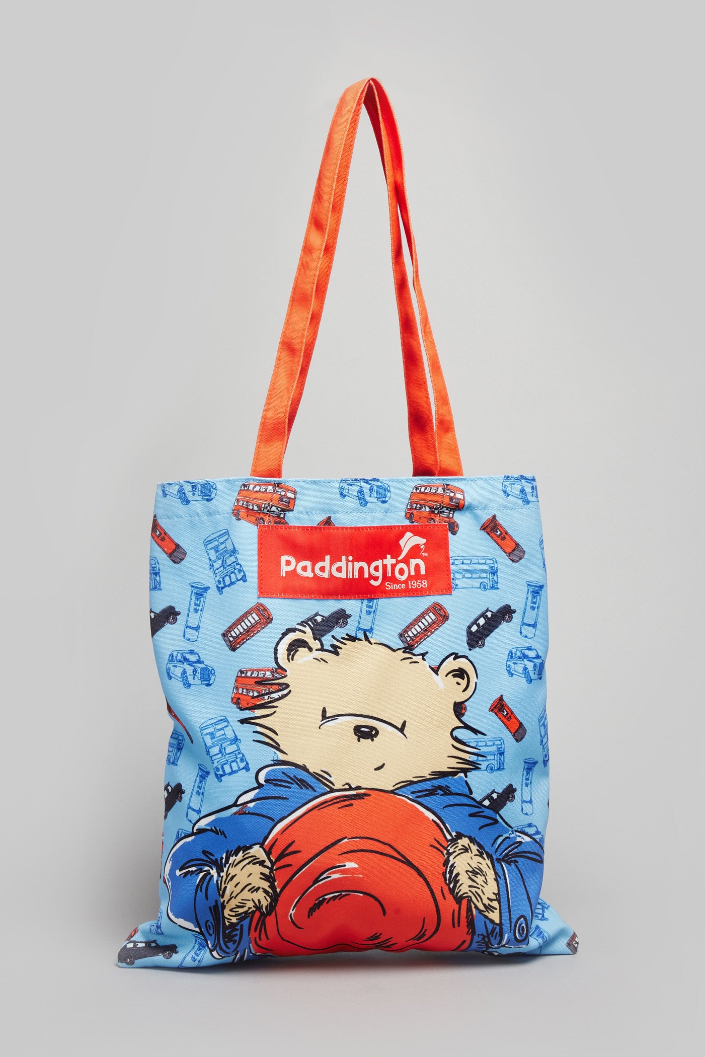 PADDINGTON CREAM, RED & BLUE CANVAS TOTE BAG