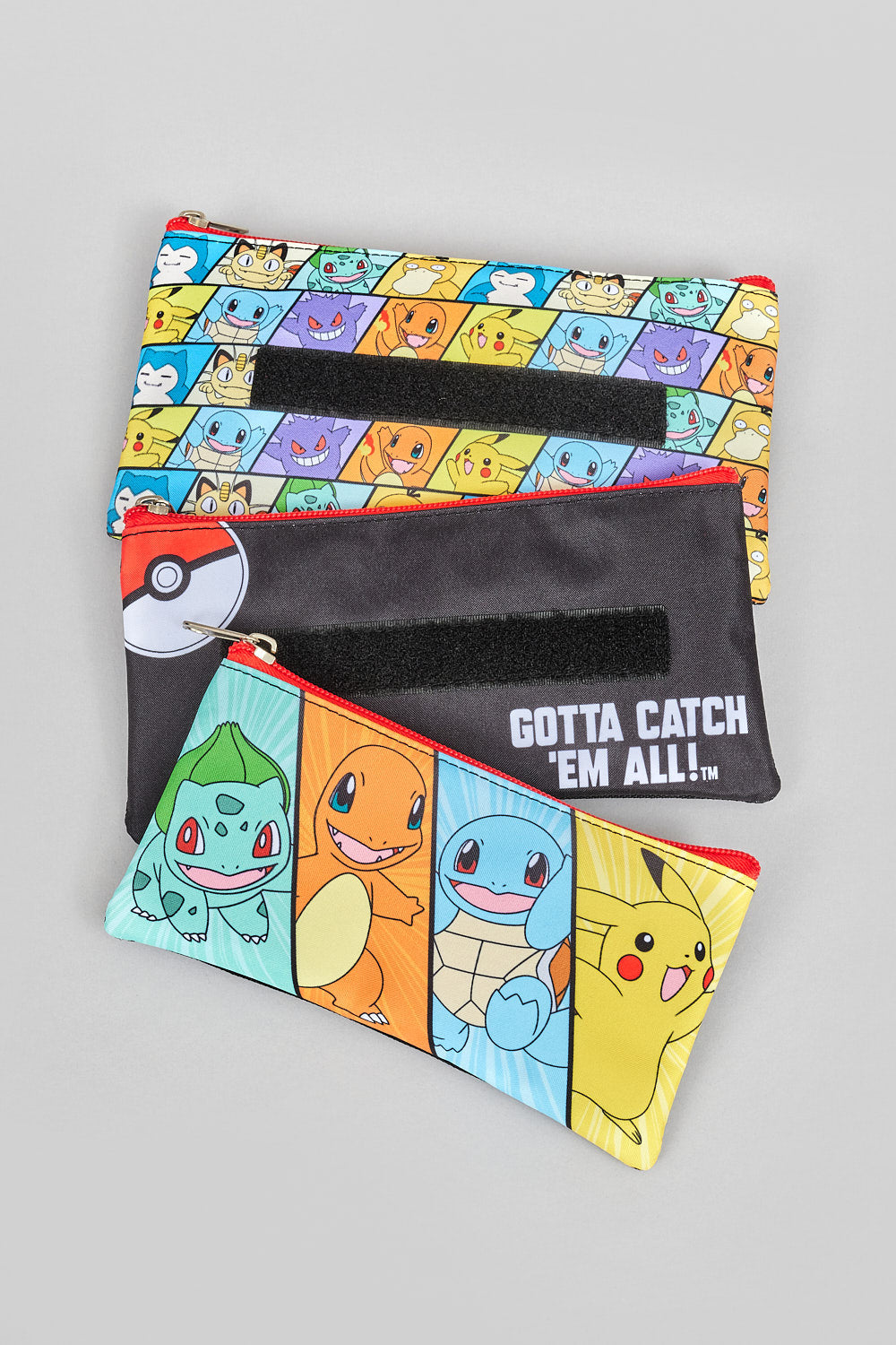 POKÉMON SPLIT MULTI CHARACTER 3 IN 1 POUCHES