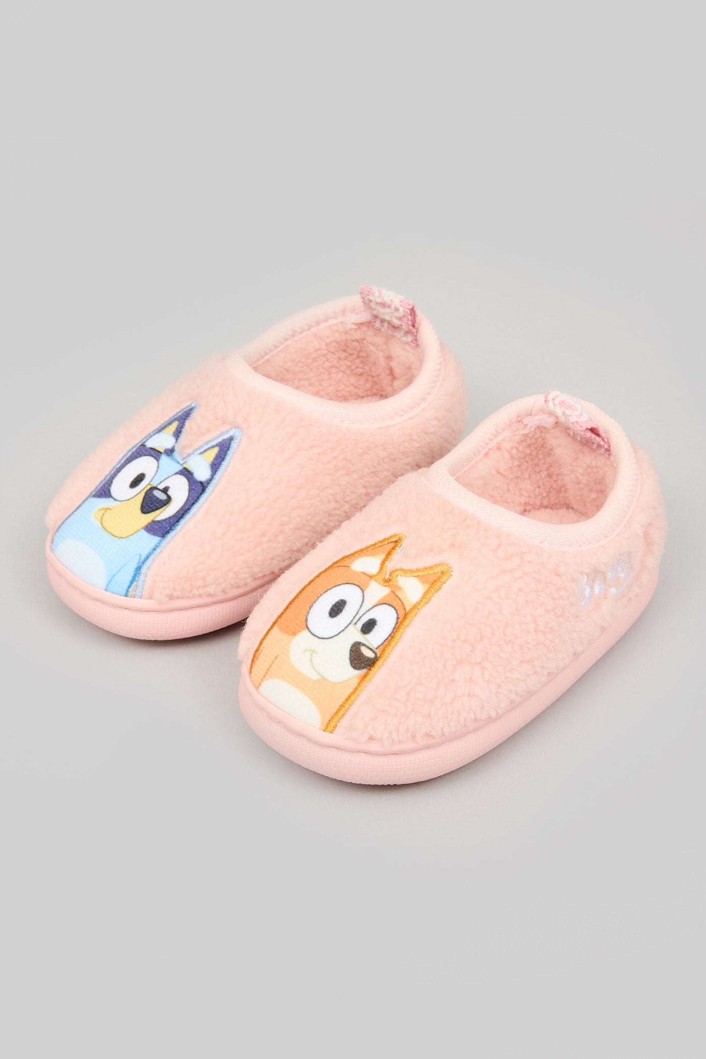 BLUEY PINK BORG SLIPPER