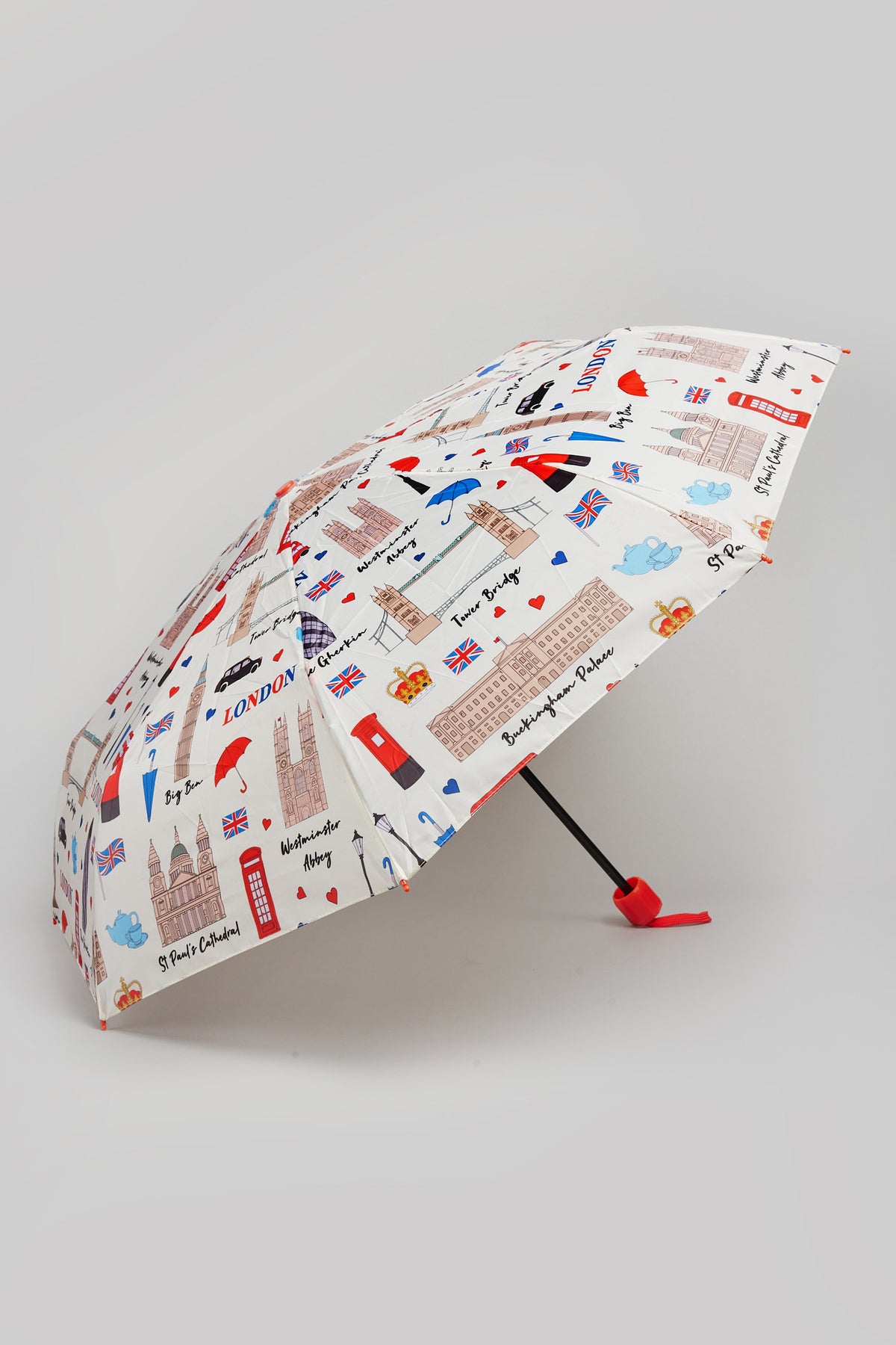 SKETCH LONDON POLYESTER FOLD UMBRELLA