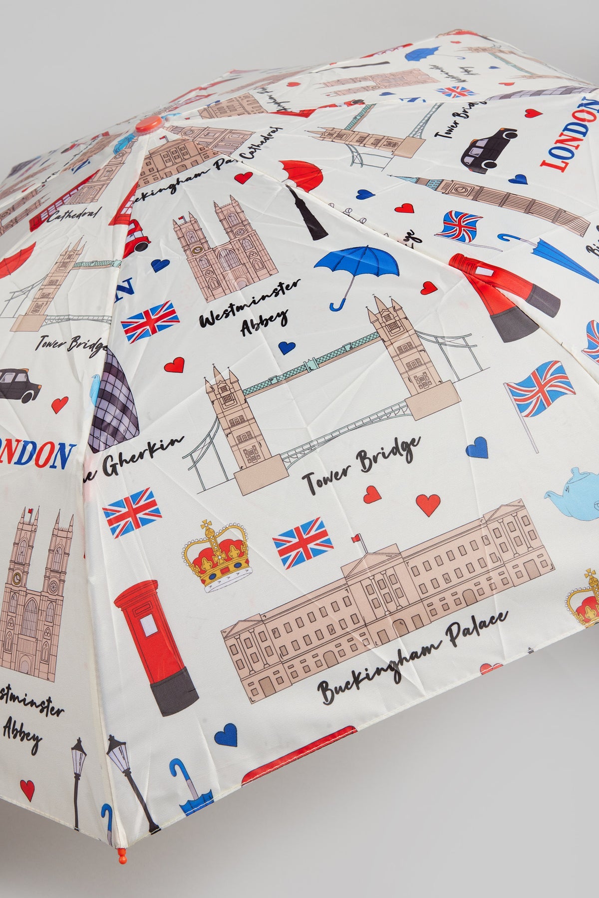 SKETCH LONDON POLYESTER FOLD UMBRELLA