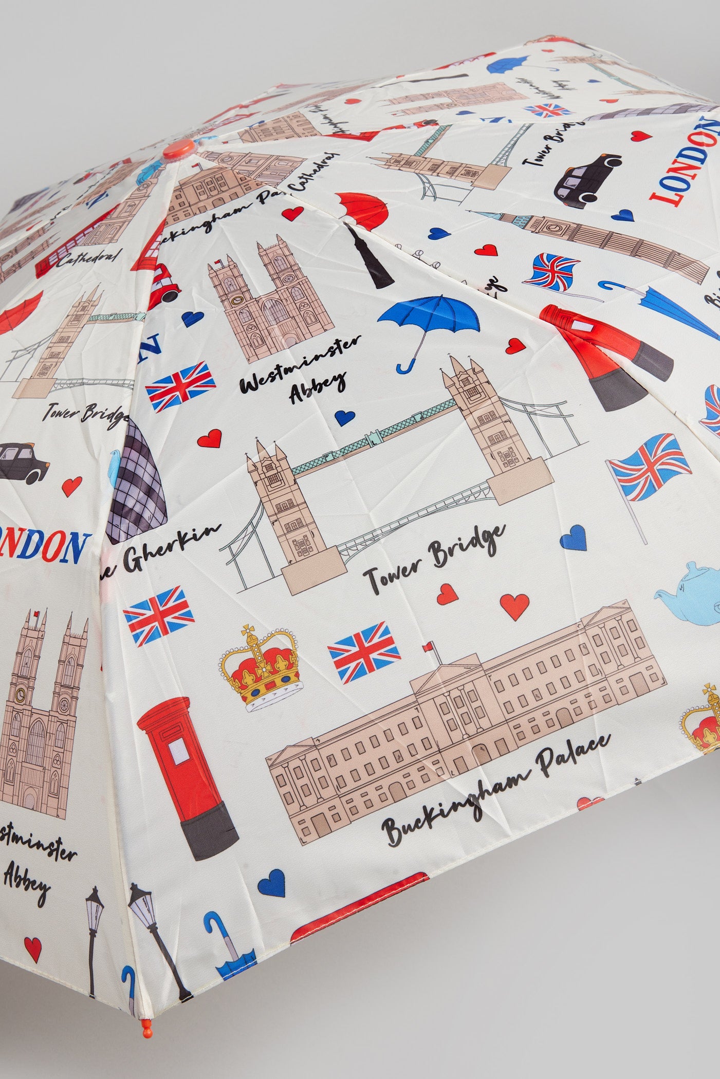 SKETCH LONDON POLYESTER FOLD UMBRELLA